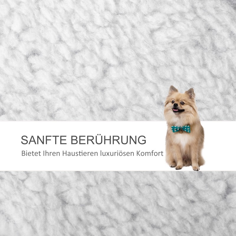 Kissan ja pienen koiran lemmikkiramppi 3-portainen raapimapylväillä 45 x 40 x 48 cm valkoinen