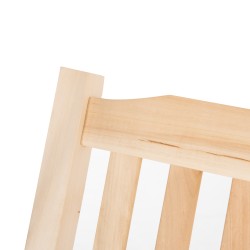 Kaksipaikkainen puutarhakeinu riippupenkki ulkokäyttöön kuusipuu 117 x 69 x 60 cm luonnonväri