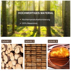 Keinutuoli ulkokäyttöön tannenpuu 68x88x92 cm tummanruskea