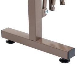 Taitettava puutarha-aita alumiinia 35–300 x 103,5 cm tummanruskea