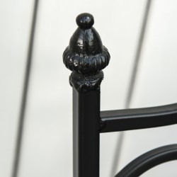 Parvekekalustesetti 2 hengelle, metallia ja keraamista mosaiikkia, Ø60 cm pöytä + 2 taittotuolia, harmaa