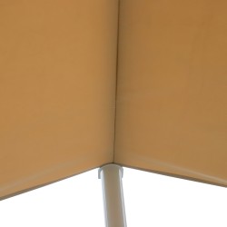 Vapaasti seisova terassikatos puutarhaan, metalli/polyesteri 450 x 340 cm, creme