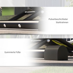 Polkupyöräteline pysty- ja vaakasäilytykseen, teräs, 24–29" ja 700c, 41 x 41 x 76–121 cm, musta