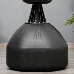 Seisova nyrkkeilypylväs aikuisille 180 cm, teräs/PU, vapaasti seisova, musta