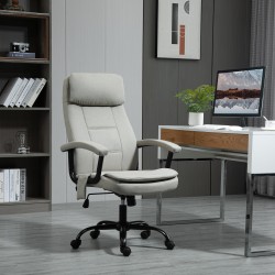 Ergonominen työtuoli hierontatoiminnolla, kangas, keinunta, korkeussäädettävä, beige
