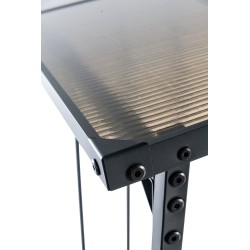 Kestävä alumiininen polttopuuteline ulkokäyttöön eri kokoisena