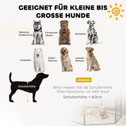 Koiran ja pennun aitauksen laajennusosa, 2 teräspaneelin setti, 80 x 100 cm, harmaa