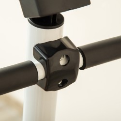 Stepper-kuntoilulaite LCD-näytöllä, teräs ja ABS, 55 x 44 x 108 cm, vihreä/musta