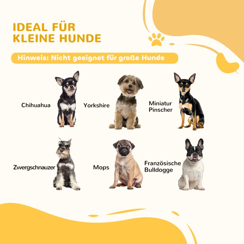 Koiraportti pienille koirille, 3-osainen taitettava puu/MDF 154,5 x 61 cm, tukijaloilla, vaaleanharmaa