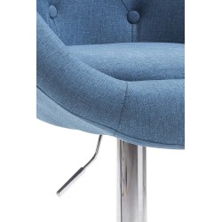 Tyylikäs London V2 kangasverhoiltu säädettävä baarijakkara käsinojilla