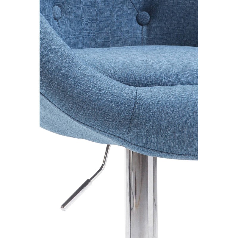 Tyylikäs London V2 kangasverhoiltu säädettävä baarijakkara käsinojilla