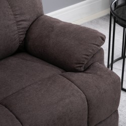 Sähköinen lepotuoli ylösnousuavulla, hieronta- ja lämpötoiminto, 160° säädettävä selkänoja, 83x95x105 cm, ruskea