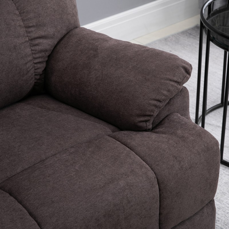 Sähköinen lepotuoli ylösnousuavulla, hieronta- ja lämpötoiminto, 160° säädettävä selkänoja, 83x95x105 cm, ruskea