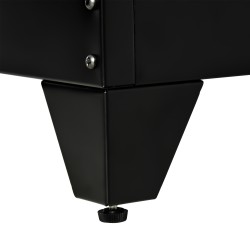 Metallinen säilytyskaappi toimistoon 75 x 33 x 110 cm, 2 säädettävää hyllyä, musta