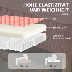 2 hengen sohva skandinaavinen tyyli puurunko 117 x 56,5 x 77 cm rosa