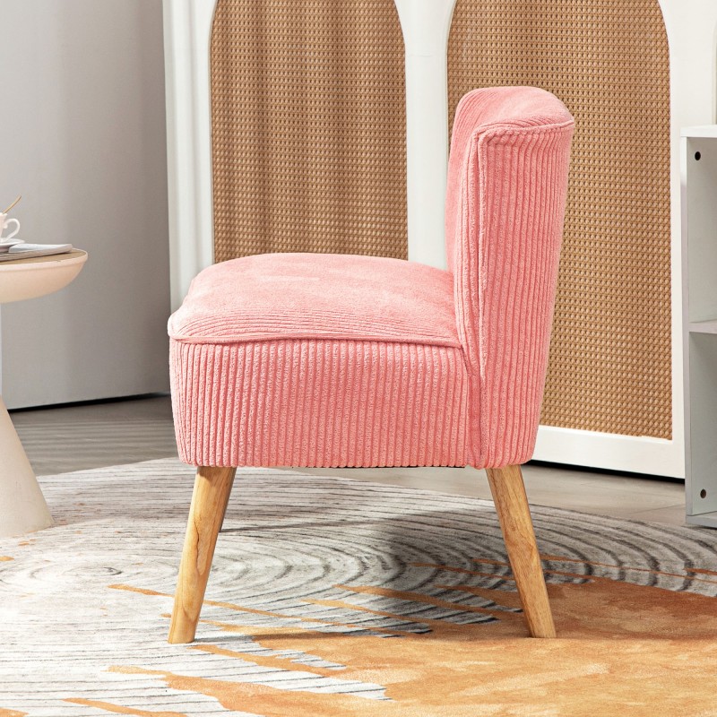 2 hengen sohva skandinaavinen tyyli puurunko 117 x 56,5 x 77 cm rosa
