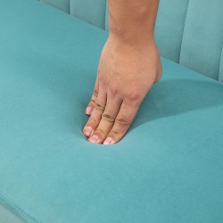 2-istuttava retrosohva, puurunko, 117 x 56,5 x 77 cm, vihreä