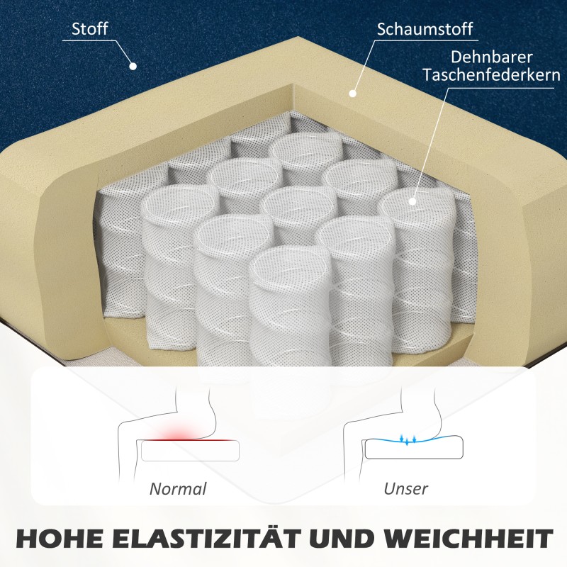 Kaksipaikkainen retrosohva, massiivipuurunko, 117 x 56,5 x 77 cm, tummansininen