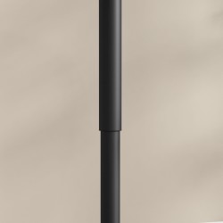 Korkeussäädettävä baaripöytä kahdelle, marmorikuvioitu kansi, 60 x 60 x 68–93,5 cm, musta