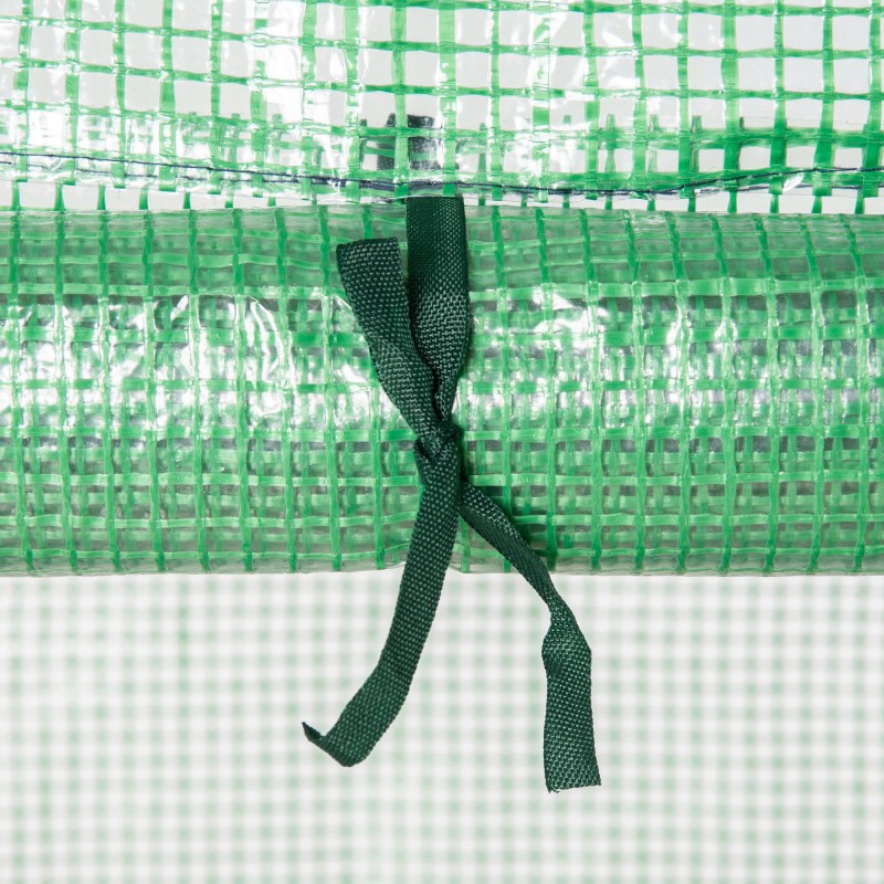 Minikasvihuone kalvolla ja 4 hyllyllä 70 x 50 x 160 cm tummanvihreä