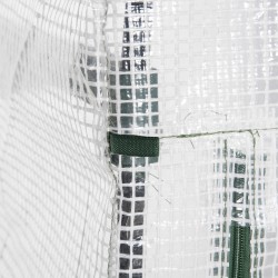 Muovikasvihuone 4 hyllyllä, teräsrunko, 70 x 50 x 160 cm, valkoinen