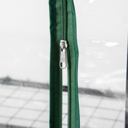 Muovikasvihuone 4 hyllyä 70 x 50 x 160 cm läpinäkyvä/vihreä