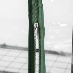 Muovikasvihuone hyllyillä 4 tasoa 69 x 50 x 165 cm läpinäkyvä