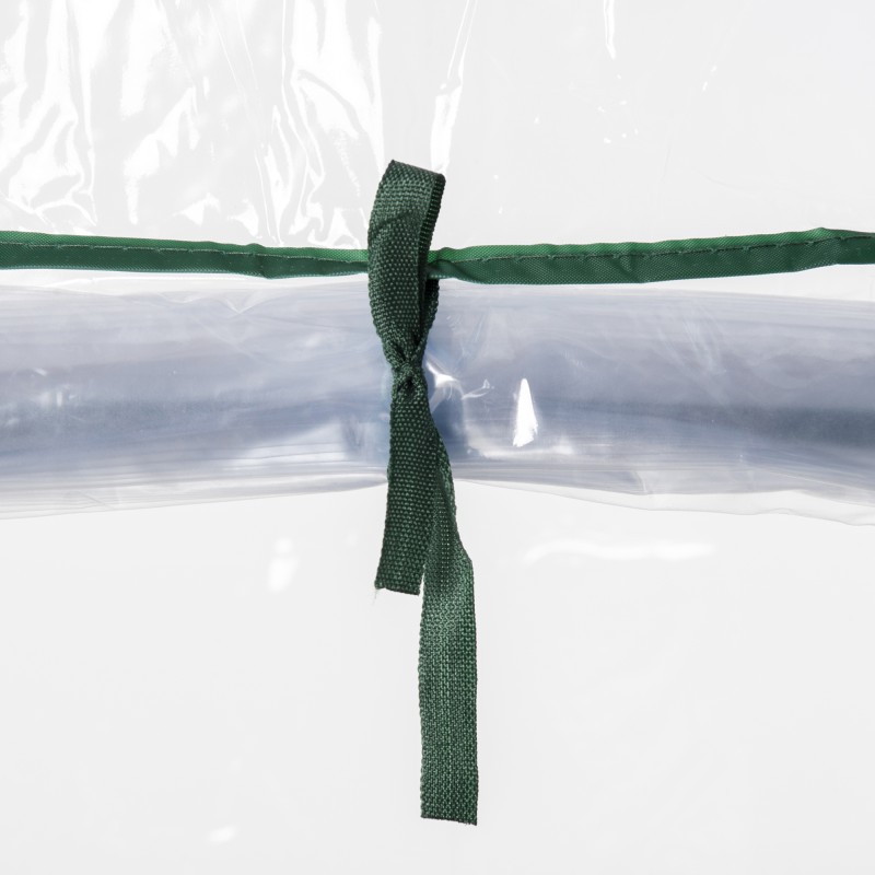 Muovikasvihuone hyllyillä 4 tasoa 69 x 50 x 165 cm läpinäkyvä