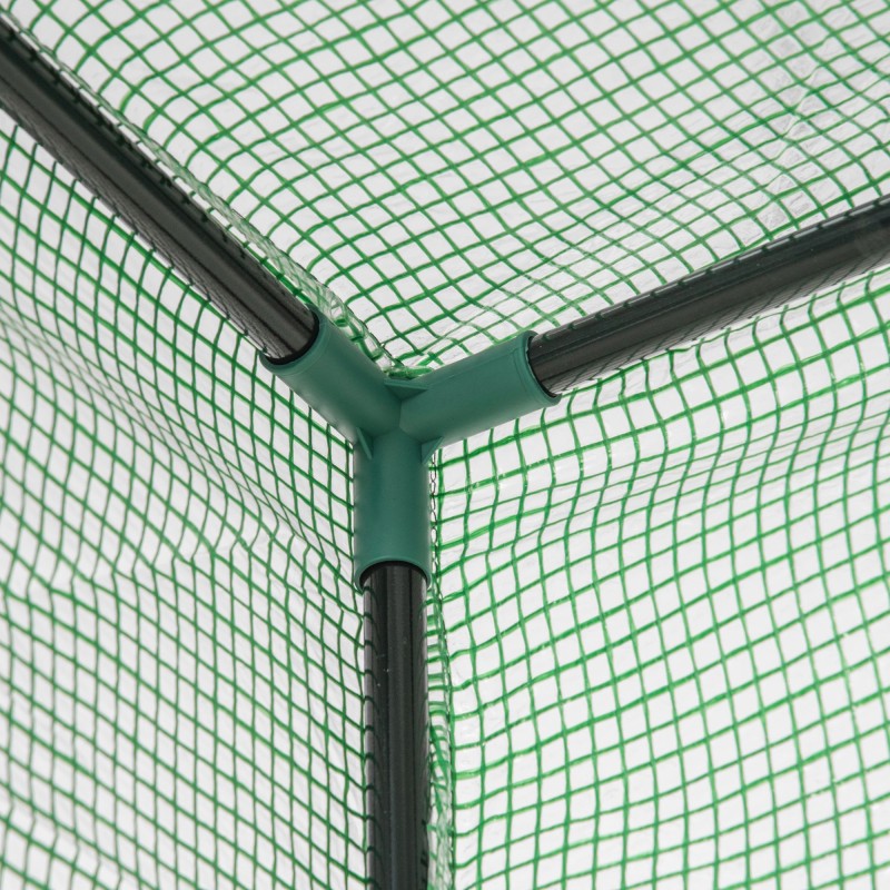 Kasvihuone tomaatille ja vihanneksille teräsrunko 100x50x150 cm vihreä