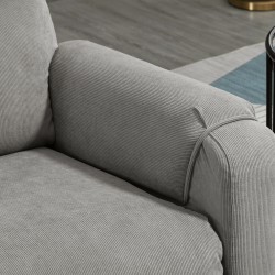 Sähkökäyttöinen lepotuoli nostomekanismilla, hieronta- ja lämpötoiminto, polyesteri, tummanharmaa