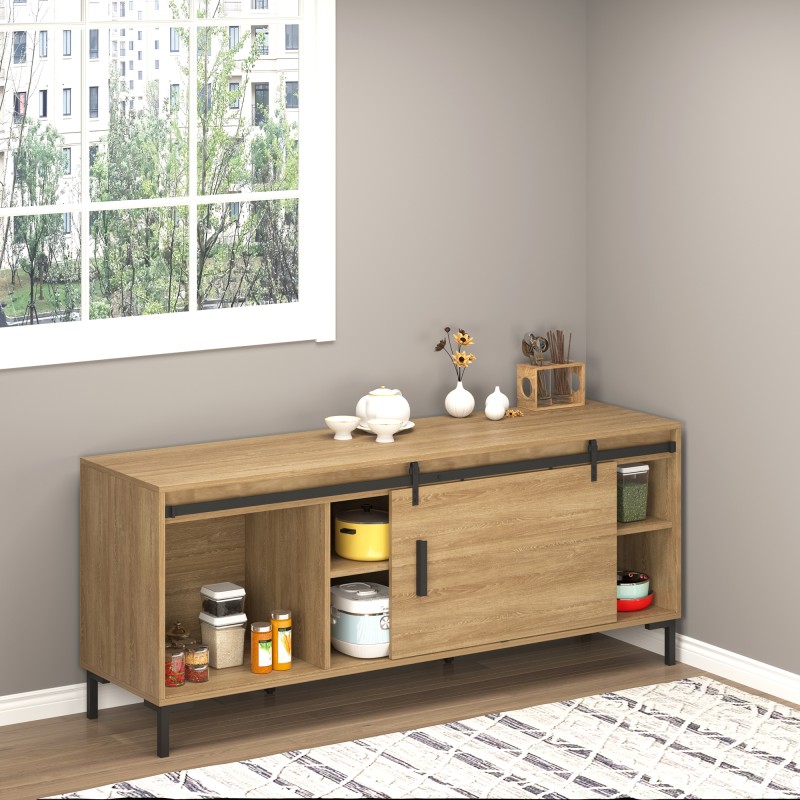 Liukuovikiskosarja puuovelle 200 cm, hiiliteräs, musta, täydellinen asennussetti