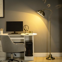 Lattiavalaisin vintage-tyyli metalli 42 x 25,5 x 152 cm messinkilook bronze