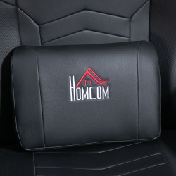 Pelituoli hierontatoiminnolla, kallistettava selkänoja ja jalkatuki, keinonahka, teräsrunko, musta