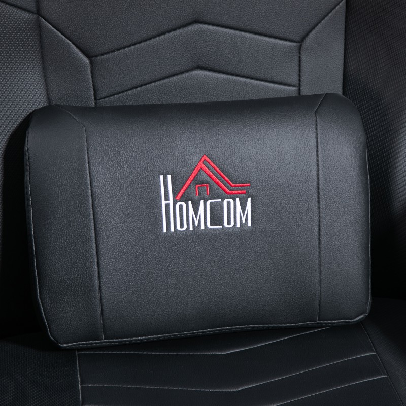 Pelituoli hierontatoiminnolla, kallistettava selkänoja ja jalkatuki, keinonahka, teräsrunko, musta