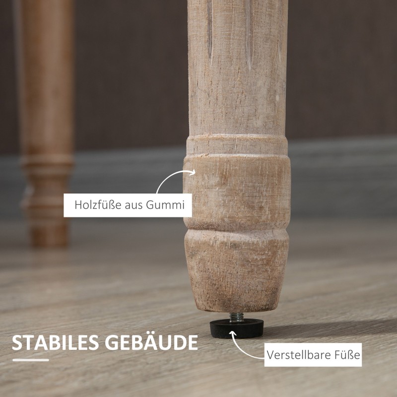 Ruokapöydän tuolit 2 kpl, pehmustetut, rottinkityylinen selkänoja, puujalat, harmaa