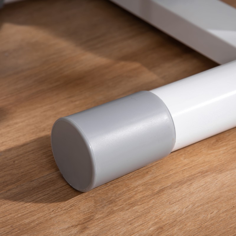 Sivuaskeltava stepperi kotiin, metallia ja ABS-muovia, säädettävä ohjaustanko ja LCD-näyttö, valkoinen/harmaa