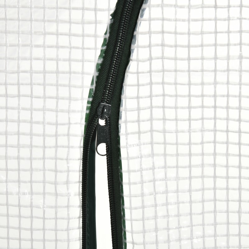 Kasviteltta käveltävä teräsrunko PE-peite 180 x 100 x 168 cm valkoinen