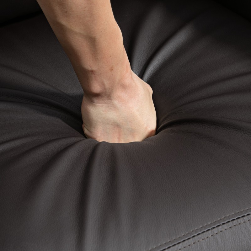 Hierova lepotuoli ja tv-tuoli keinonahkaa, värinäselkähieronta, säädettävä selkänoja, 68 x 88 x 98 cm, ruskea