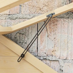 Kasvihuone hyllyillä ja kattoluukuilla, puurunko ja akryyliseinät, 100 x 56,5 x 178 cm, luonnonpuu