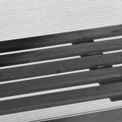 Kasvihuone ulkokäyttöön, puurunko ja polykarbonaatti, 58 x 44 x 78 cm, tummanharmaa