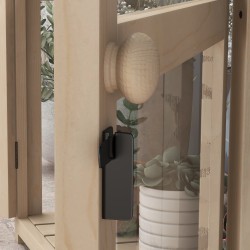 Viljelylaatikko kahdessa tasossa ulkokäyttöön, kuusi ja akryyli, säänkestävä, 103 x 61 x 103 cm, luonnonväri