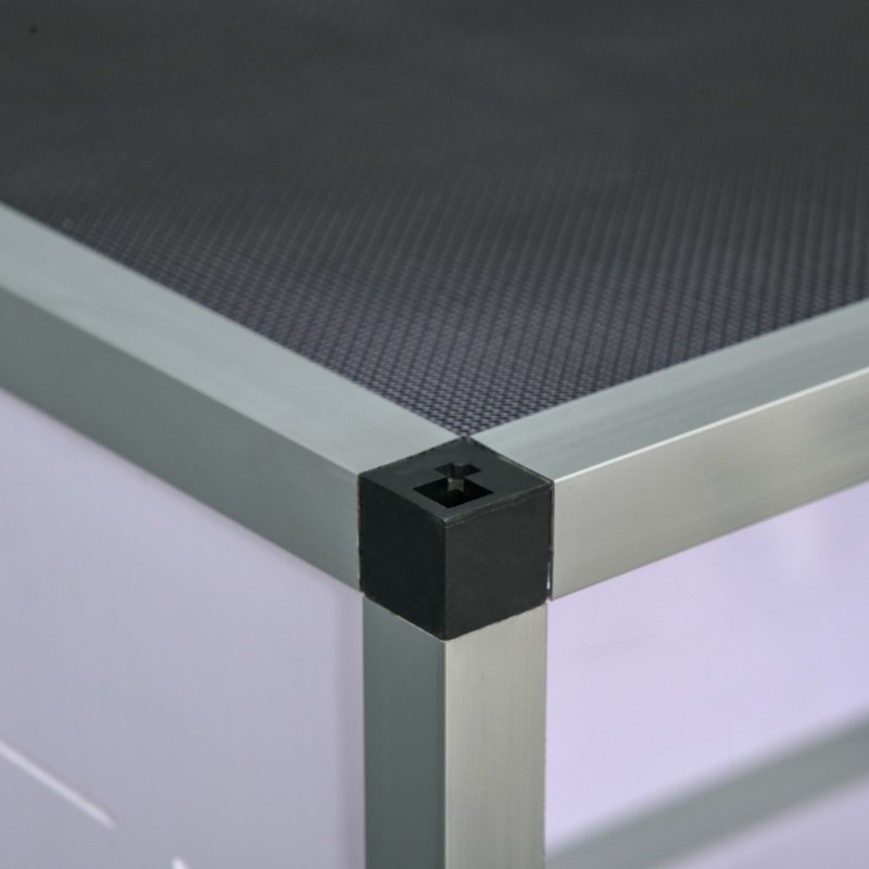 Verkkoterraario matelijoille ja sammakkoeläimille alumiinia 120 x 40 x 40 cm valkoinen/hopea/musta