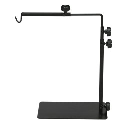 Lämpölampputeline terraarioon matelijoille ja sammakkoeläimille, säädettävä teräs 40x15x95 cm, musta