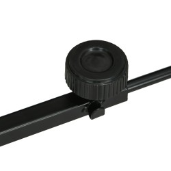 Lämpölampputeline terraarioon matelijoille ja sammakkoeläimille, säädettävä teräs 40x15x95 cm, musta