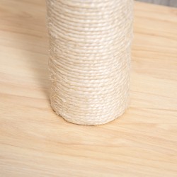 Kissan raapimispuu sisalpylväällä ja pallolla 34 x 34 x 60 cm beige/tammi