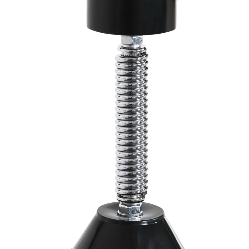 Nyrkkeilyteline seinäkiinnityksellä, nopeuspallo ja 360° refleksitanko, korkeussäädettävä, musta/punainen