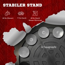 Nyrkkeilyn vapaasti seisova treeniteline, säädettävä 163–205 cm, nopeuspallo ja reaktiotanko, musta/punainen/sininen