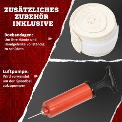 Säädettävä nyrkkeilyteline reaktiovarrella ja iskupallolla 163–205 cm musta