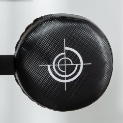 Säädettävä nyrkkeilyteline reaktiovarrella ja iskupallolla 163–205 cm musta