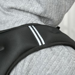 Painoliivi voimaharjoitteluun 5 kg, säädettävä oxford-kangas, musta